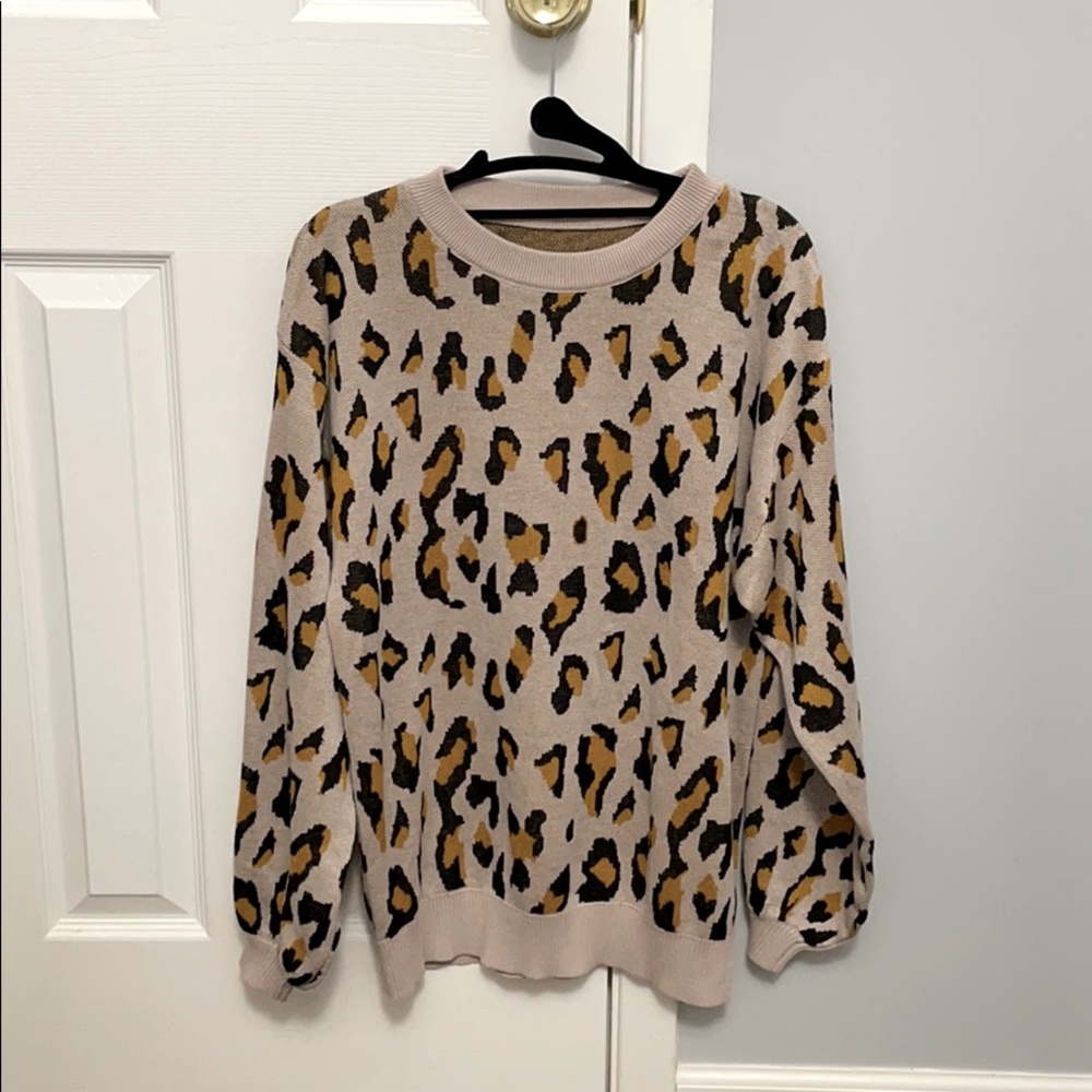 Leopard/Cheetah/Animal print sweater